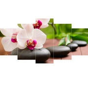 Diamond Painting - Orchidee met Stenen 5 luik
